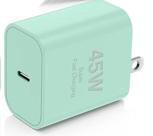 CARGADOR PARA CELULAR GENÉRICO ADC-PD005 USB-C 45W VERDE, vista 3